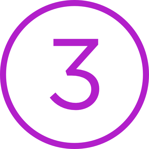 3 in circle